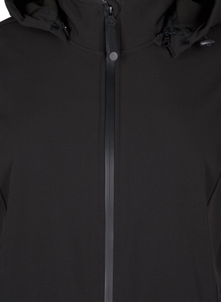 Veste softshell avec capuche amovible, Noir, Packshot image number 2