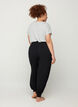 Pantalon ample en viscose avec poches, Black, Model image number 1