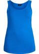 Haut uni Basic en coton, Bleu, Packshot image number 0