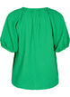 Blouse en coton à manches mi-longues, Bright Green, Packshot image number 1