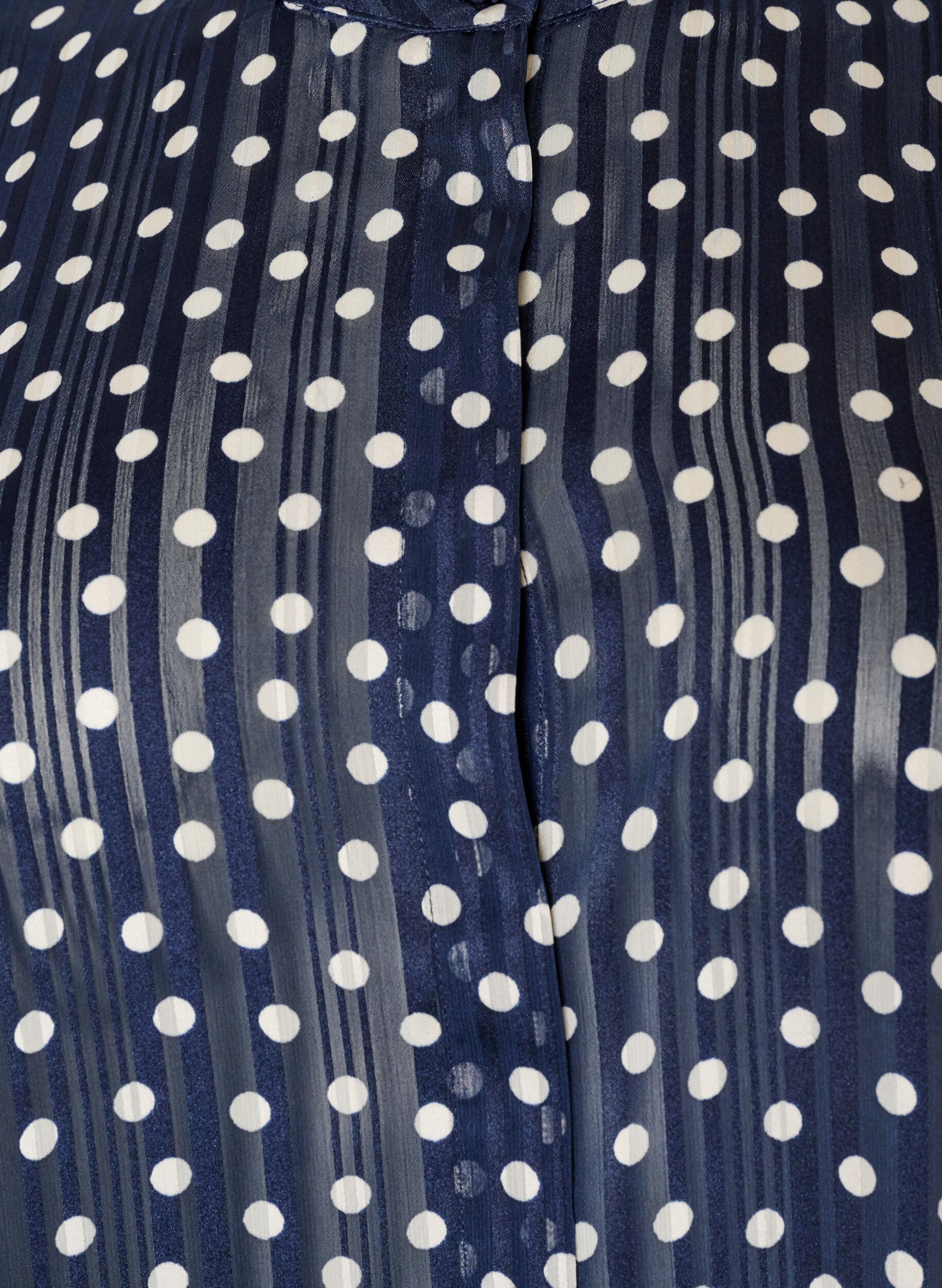 ZizziChemise &agrave; motifs avec col montant et manches 3/4, Bleu, Packshot image number 2