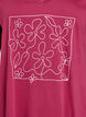 Chemise de nuit en coton biologique et &agrave; col en V, Bordeaux, Packshot image number 2