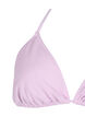 Soutien-gorge de bikini triangulaire avec structure en crêpe, Violet, Packshot image number 2