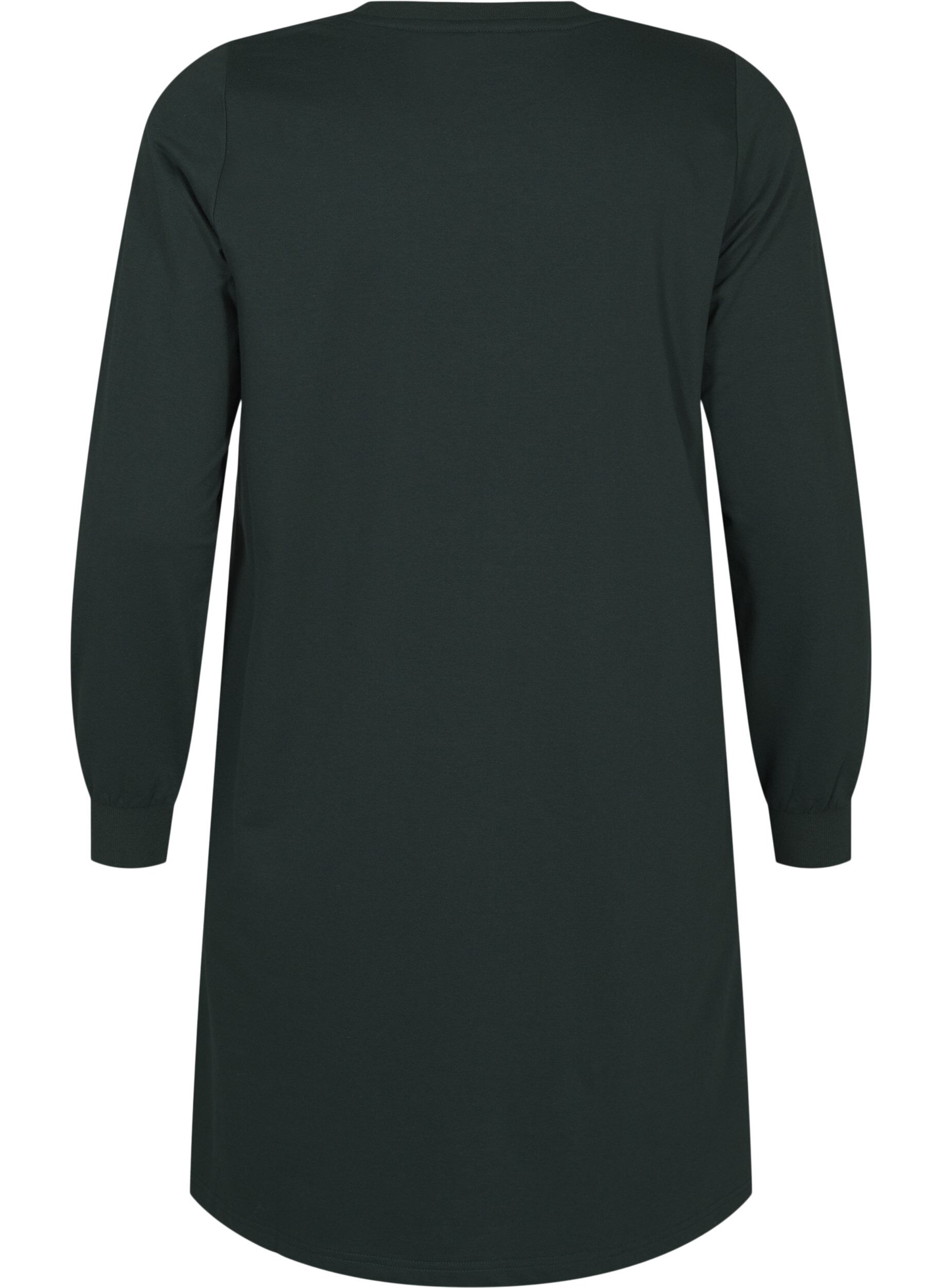 Zizzi Robe courte avec d&eacute;tails en dentelle, Scarab, Packshot image number 1