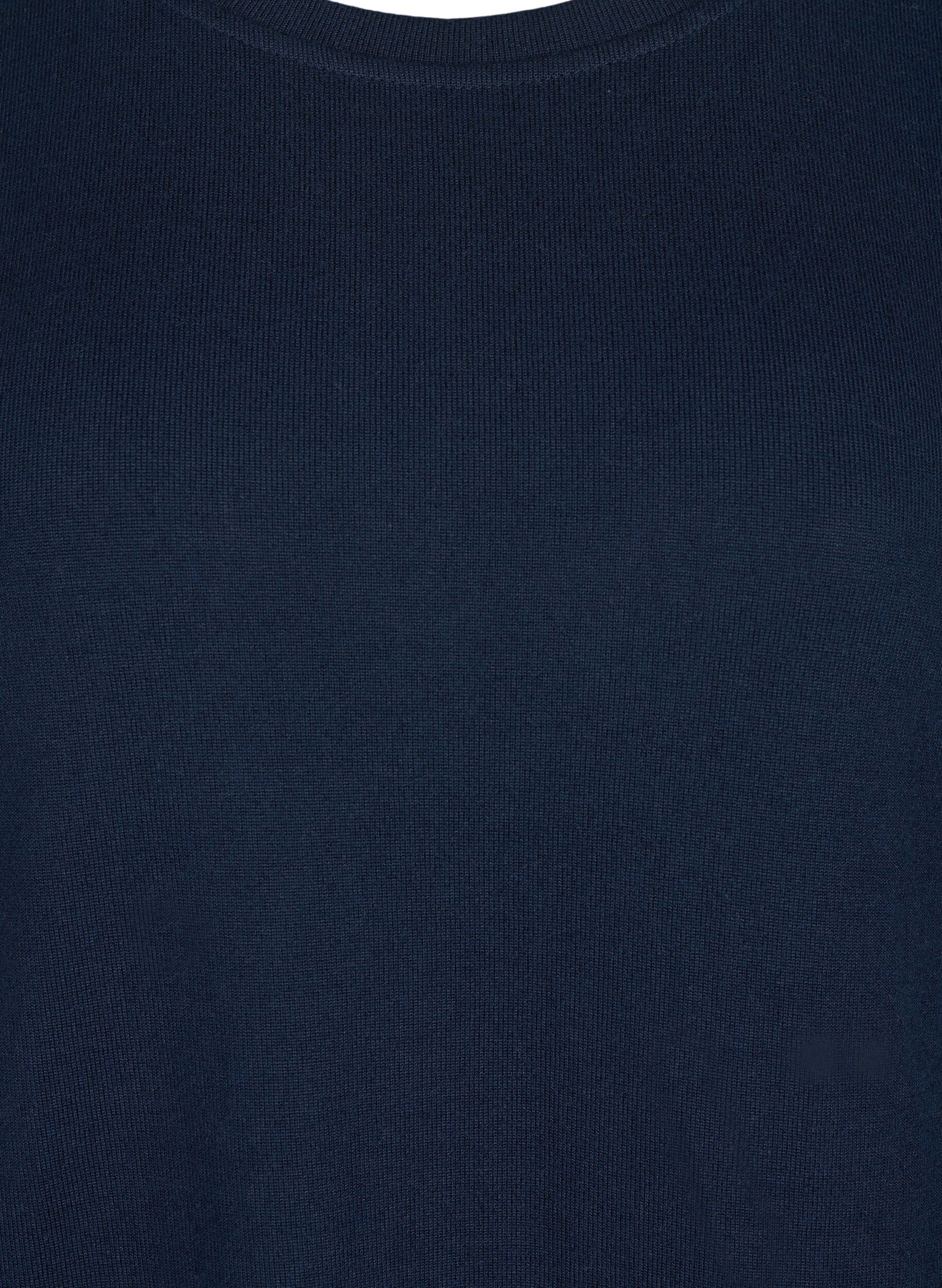 Zizzi Chemisier &agrave; manches longues avec d&eacute;tails de boutons, Night Sky, Packshot image number 2