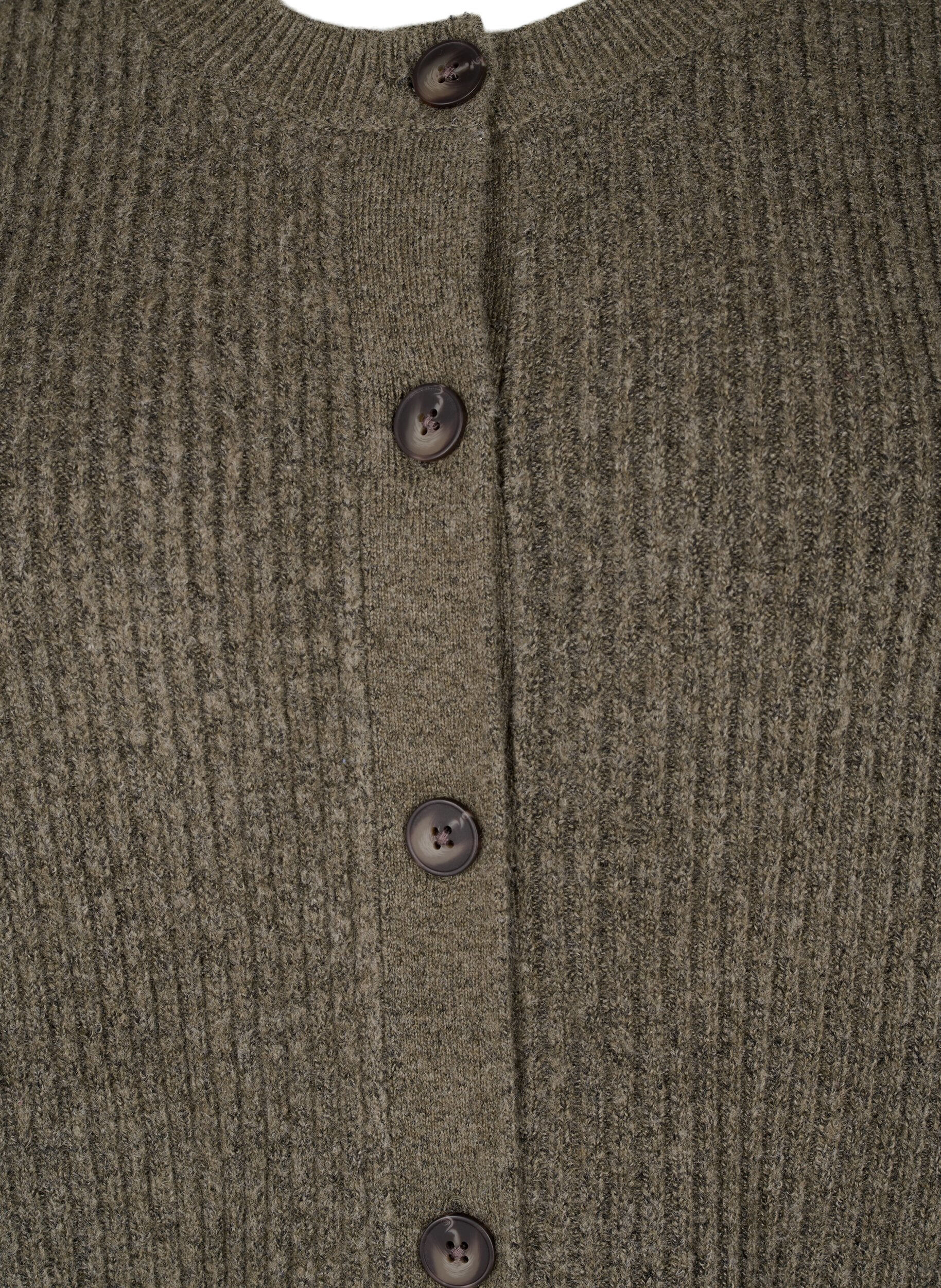 Zizzi Cardigan en tricot c&ocirc;tel&eacute; avec boutons, Vert, Packshot image number 2
