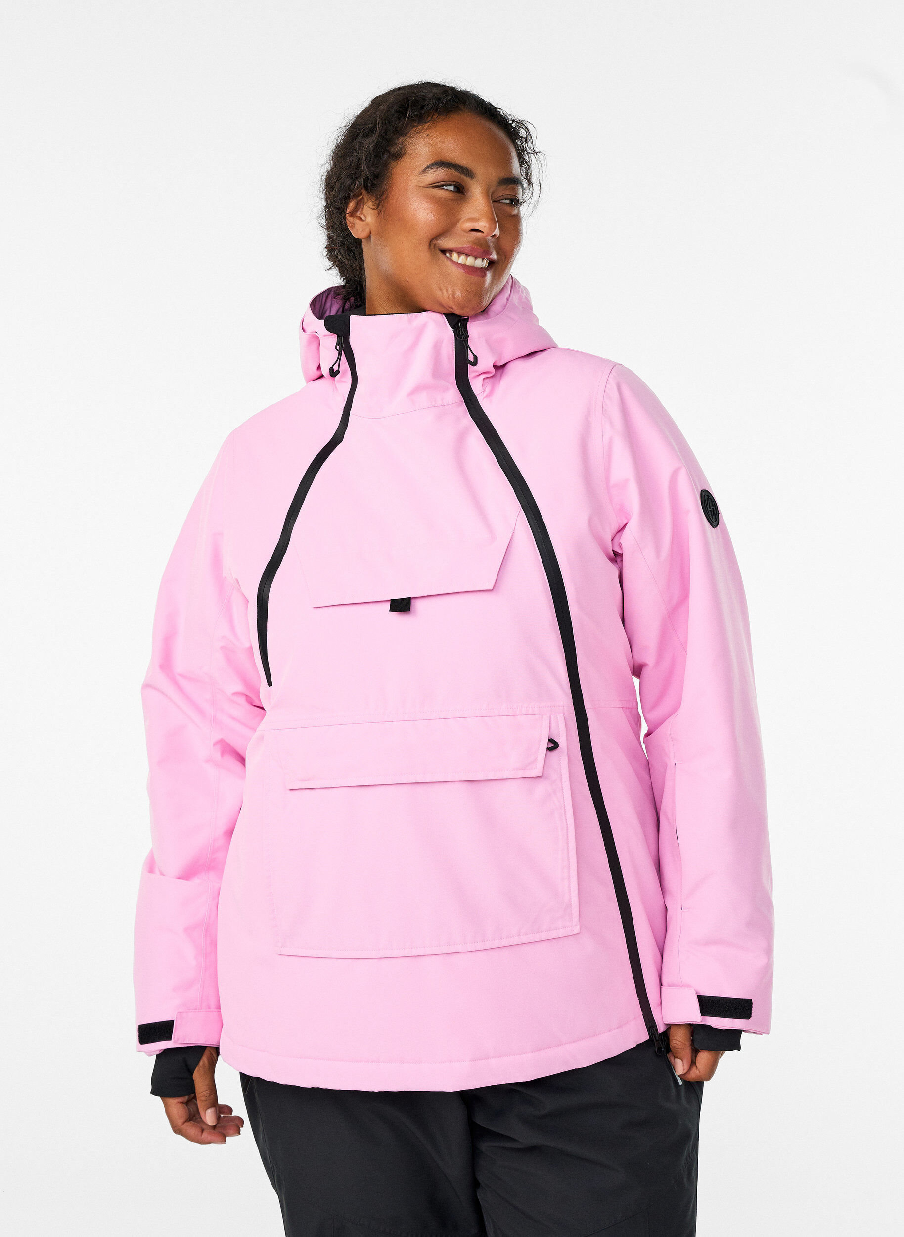 ZizziAnorak de ski fonctionnel avec capuche, Rose, Model image number 0