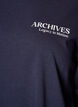 Blouse en jersey &agrave; manches longues avec inscription, Bleu, Packshot image number 2