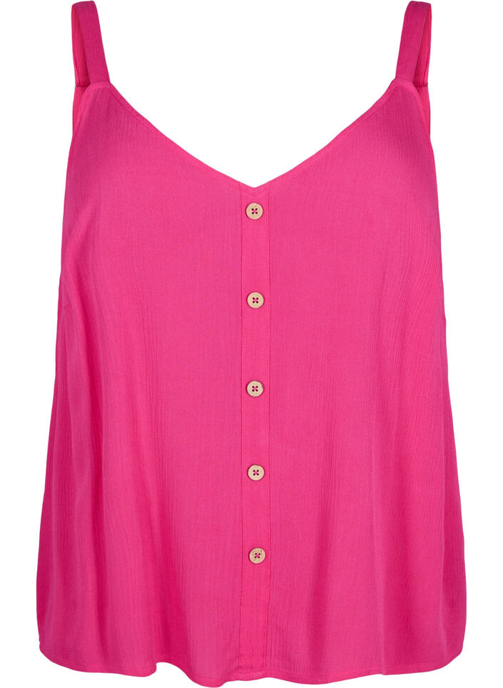 Top en viscose à fines bretelles, Raspberry Sorbet, Packshot image number 0