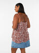 Top &agrave; bretelles en viscose, Rose, Model image number 2