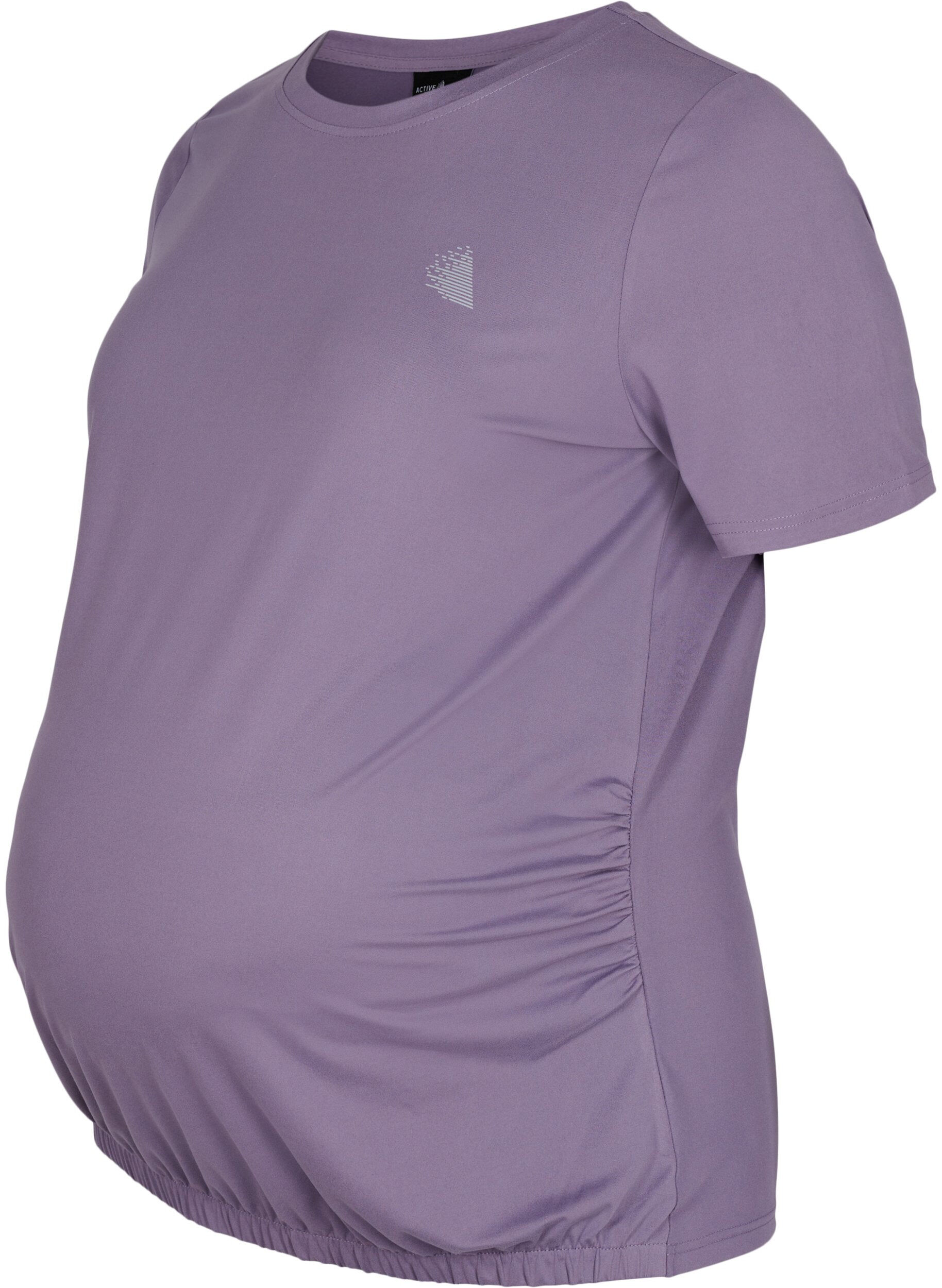 Zizzi T-shirt d'entra&icirc;nement de grossesse, Purple Sage, Packshot image number 0