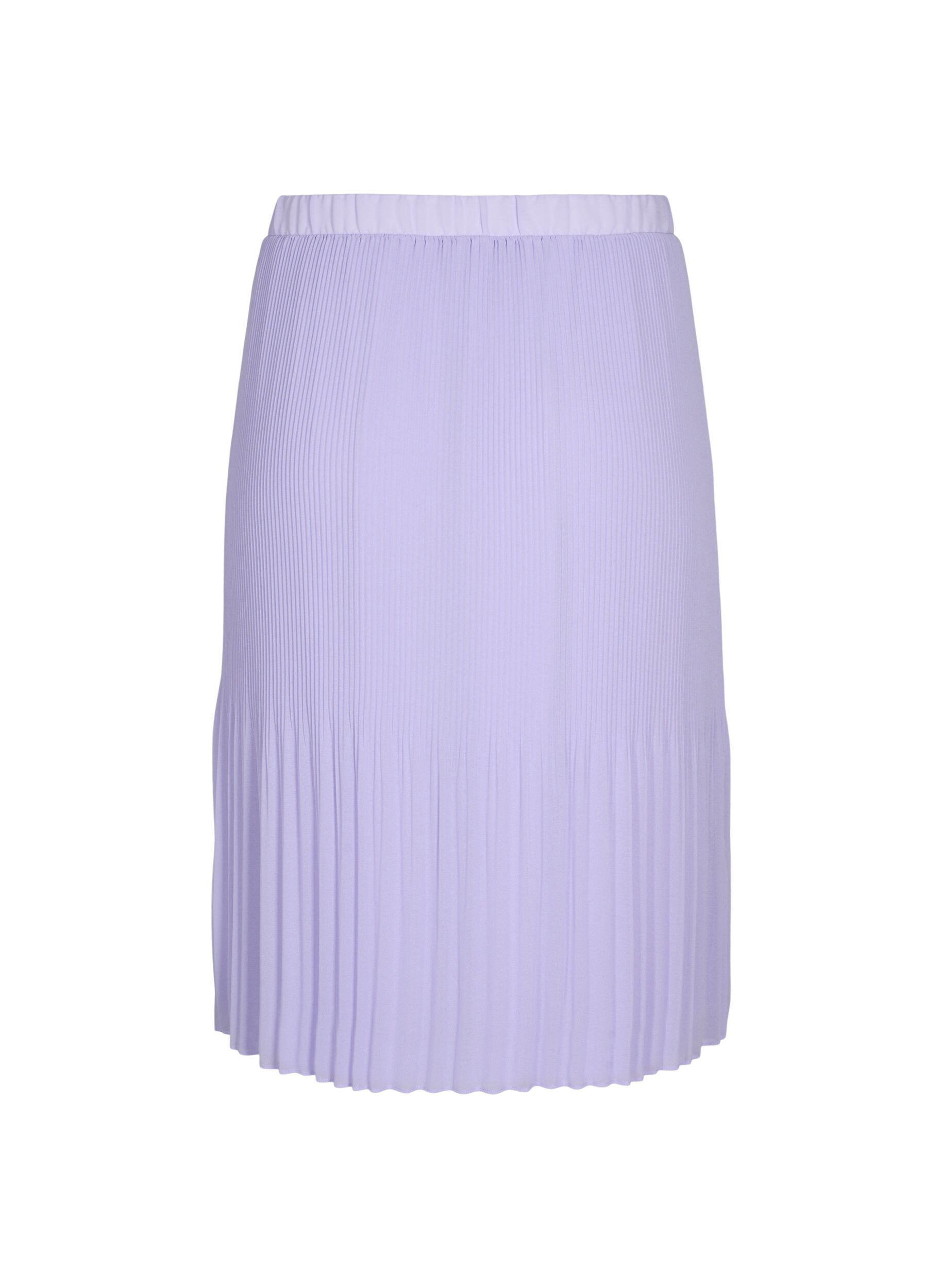 Zizzi Jupe midi pliss&eacute;e, Lavender SOLID, Packshot image number 1