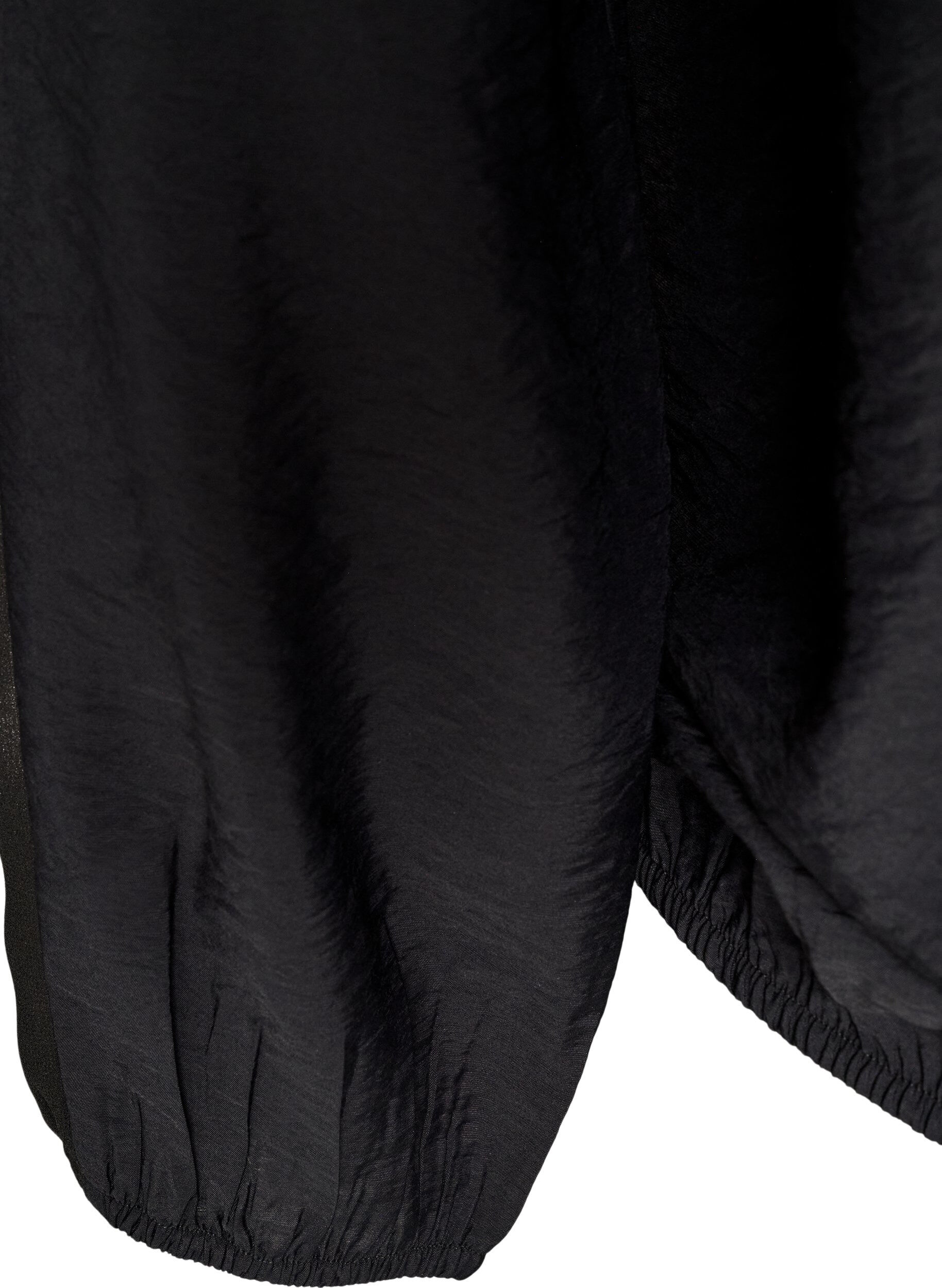 ZizziBlouse avec effet ballon et d&eacute;tails en mousseline, Noir, Packshot image number 3