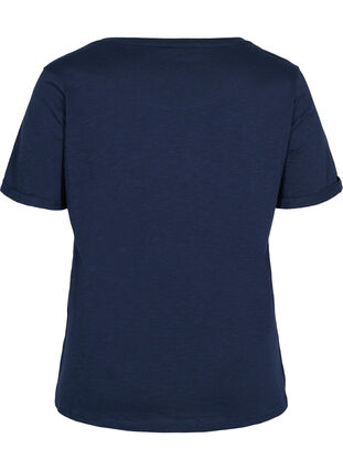 T-shirt en coton à manches courtes, Navy Blazer, Packshot image number 1