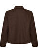 Veste courte avec col de chemise et zip, Marron, Packshot image number 1