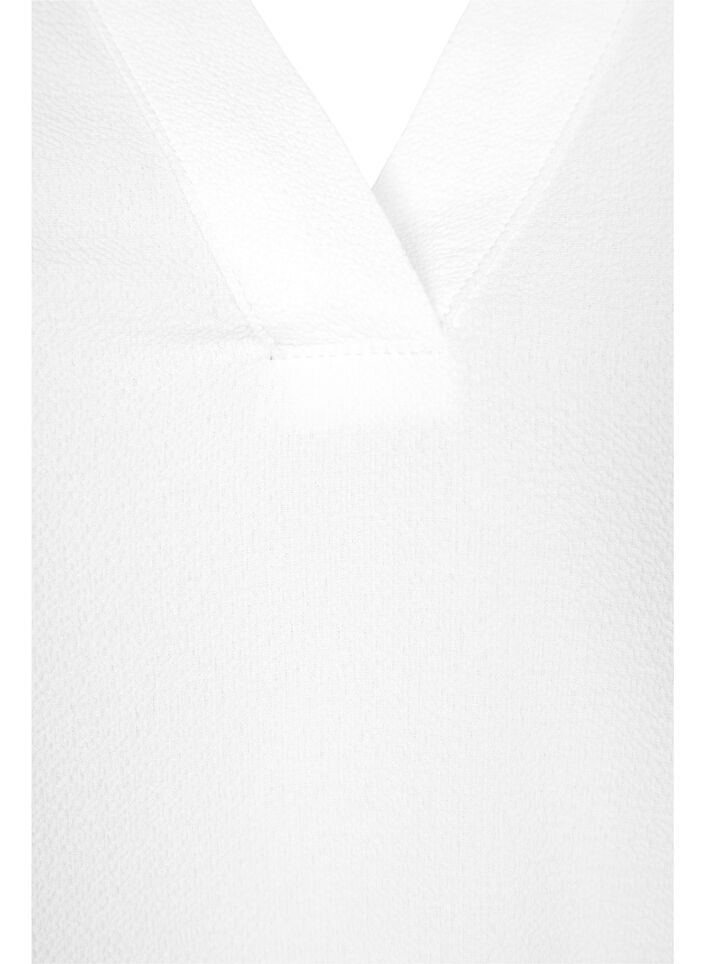 Blouse à manches longues avec détails en dentelle , Bright White, Packshot image number 2