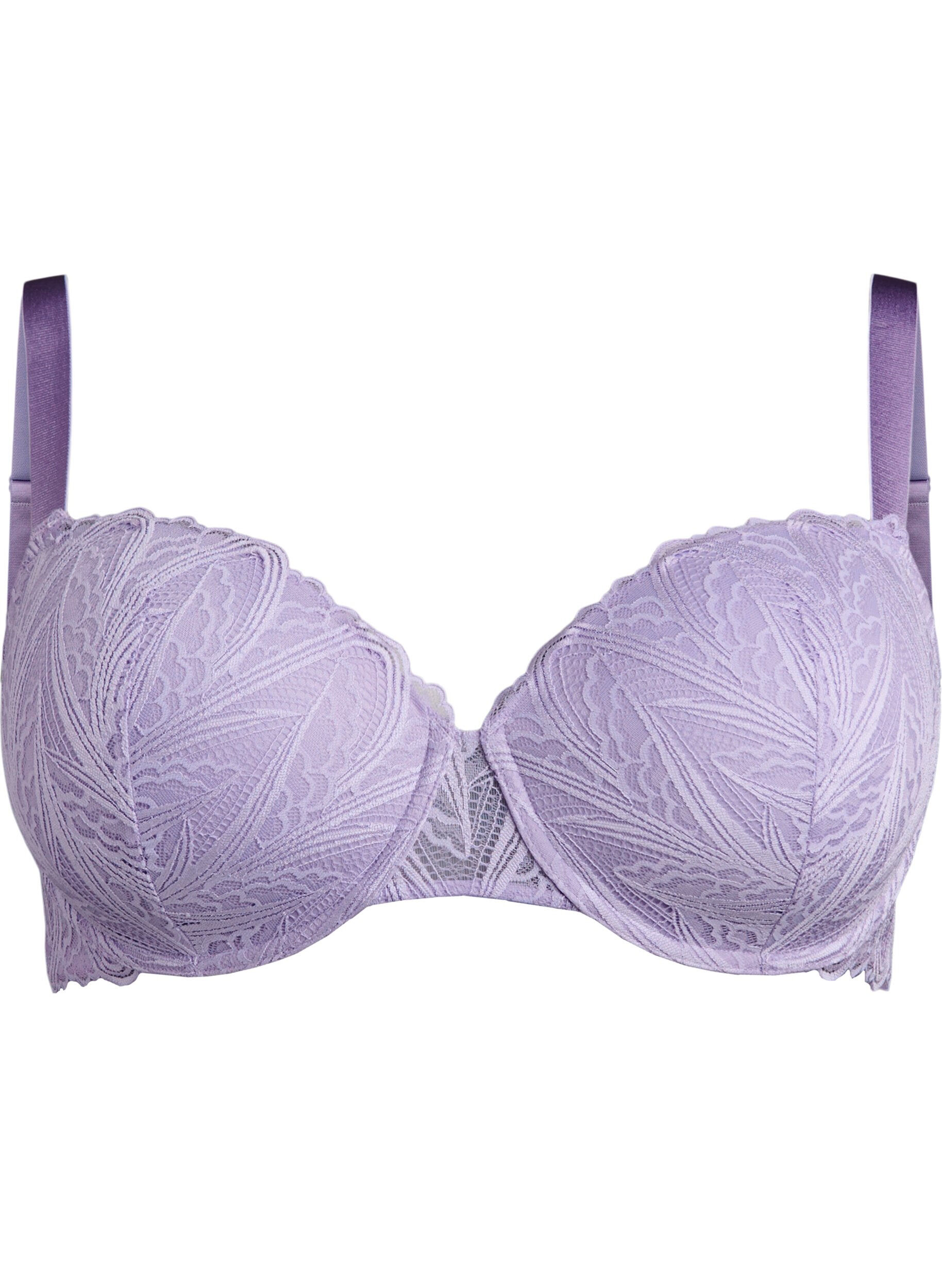 Zizzi Soutien-gorge en dentelle moul&eacute; avec armatures, Mauve, Packshot image number 0