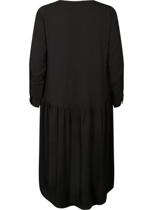 Robes midi à manches longues, Black, Packshot image number 1