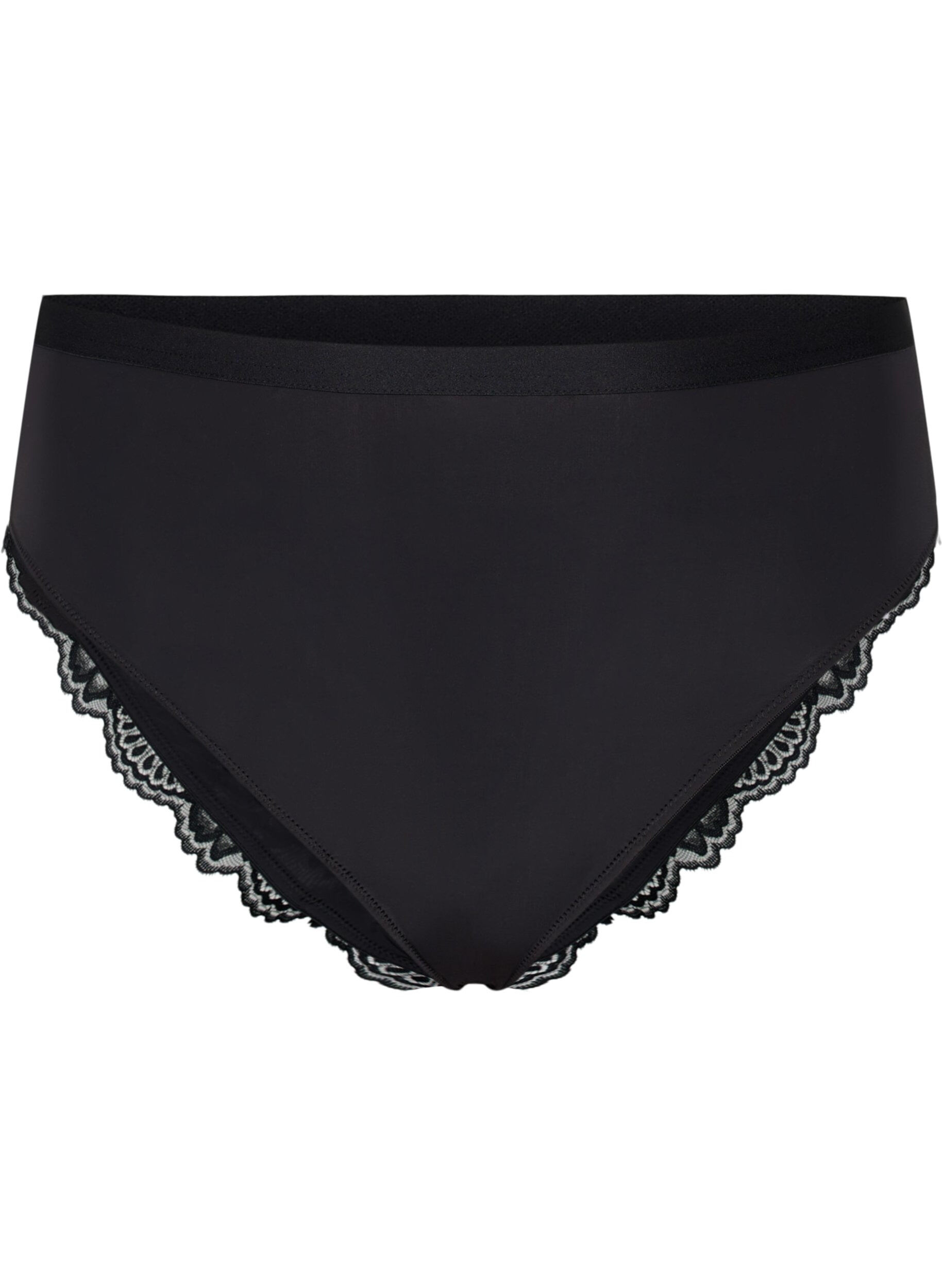 Zizzi Culotte avec dentelle, Black, Packshot image number 0