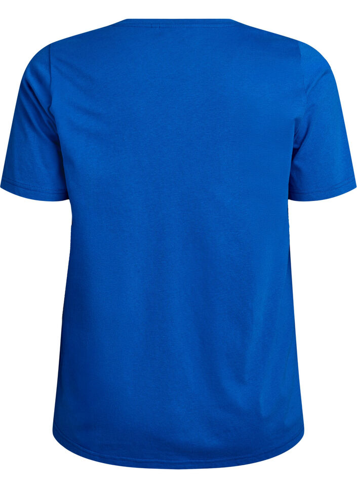 T-shirt imprim&eacute;, Bleu, Packshot image number 1