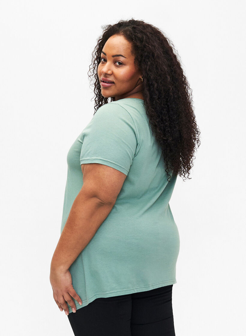 T-shirt en coton à manches courtes, Chinois G. W. Love, Model image number 1