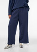 Pantalon de jogging taille haute avec coupe ample, Bleu, Model image number 2
