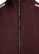 Veste de survêtement avec détails sport et fermeture éclair, Marron, Packshot image number 2