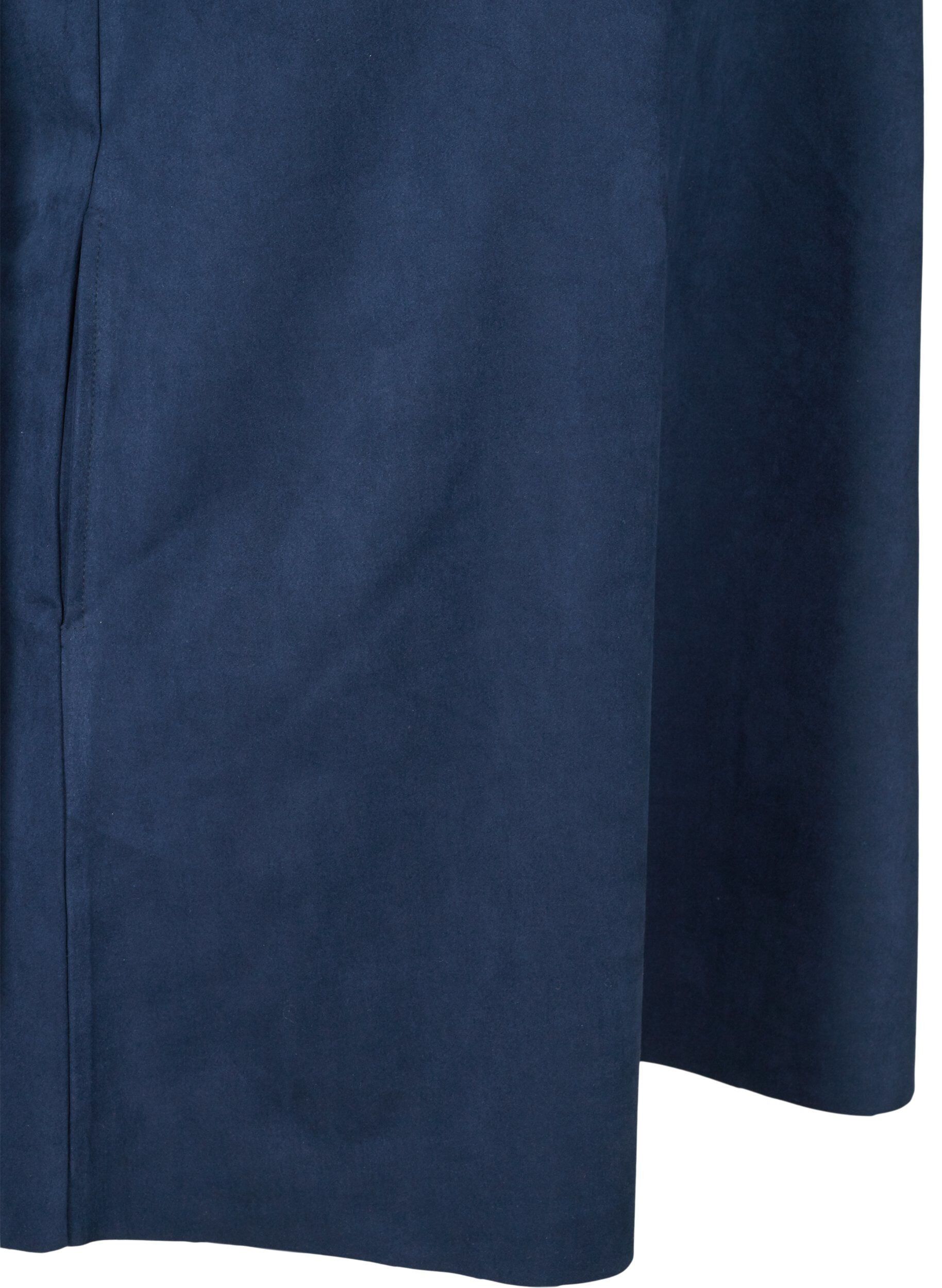 Zizzi Robe sans manches en forme de trap&egrave;ze, Dark Blue, Packshot image number 3