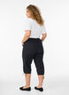 Pantacourt en coton, Noir, Model image number 1