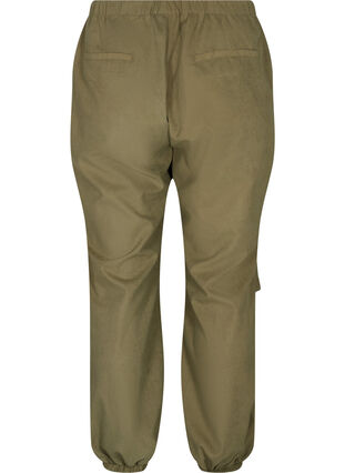 Pantalon ample avec élastique, Martini Olive, Packshot image number 1
