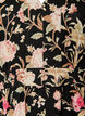 Robe fleurie en lin et viscose avec une taille empire, Noir, Packshot image number 2