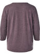 Blouse en jersey avec manches 3/4, Marron, Packshot image number 1