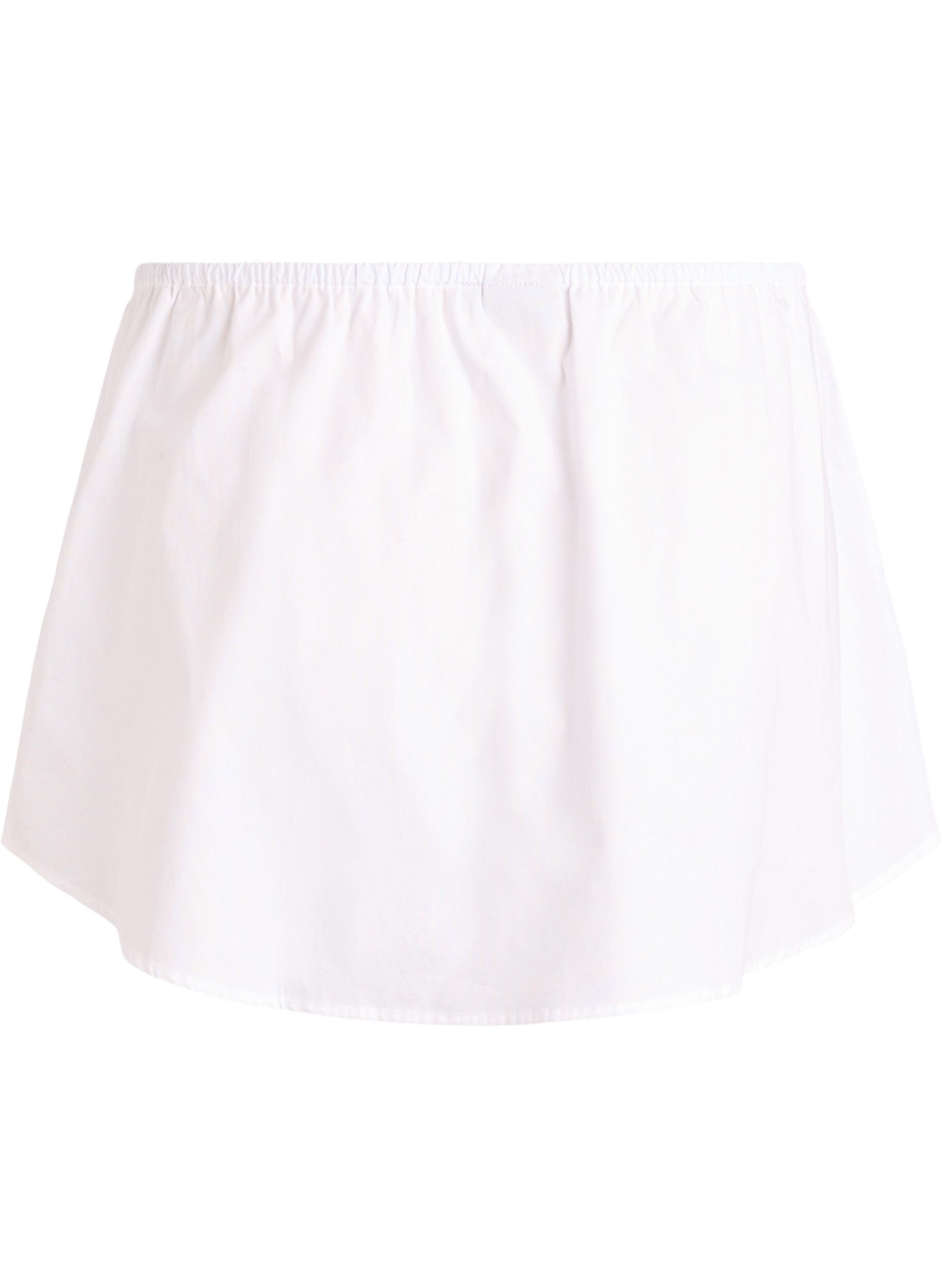 Zizzi Extension de chemise en 100% coton, Blanc, Packshot image number 1