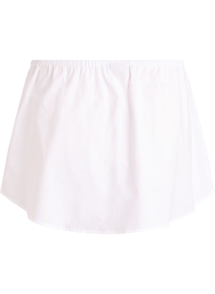 Extension de chemise en 100% coton, Blanc, Packshot image number 1