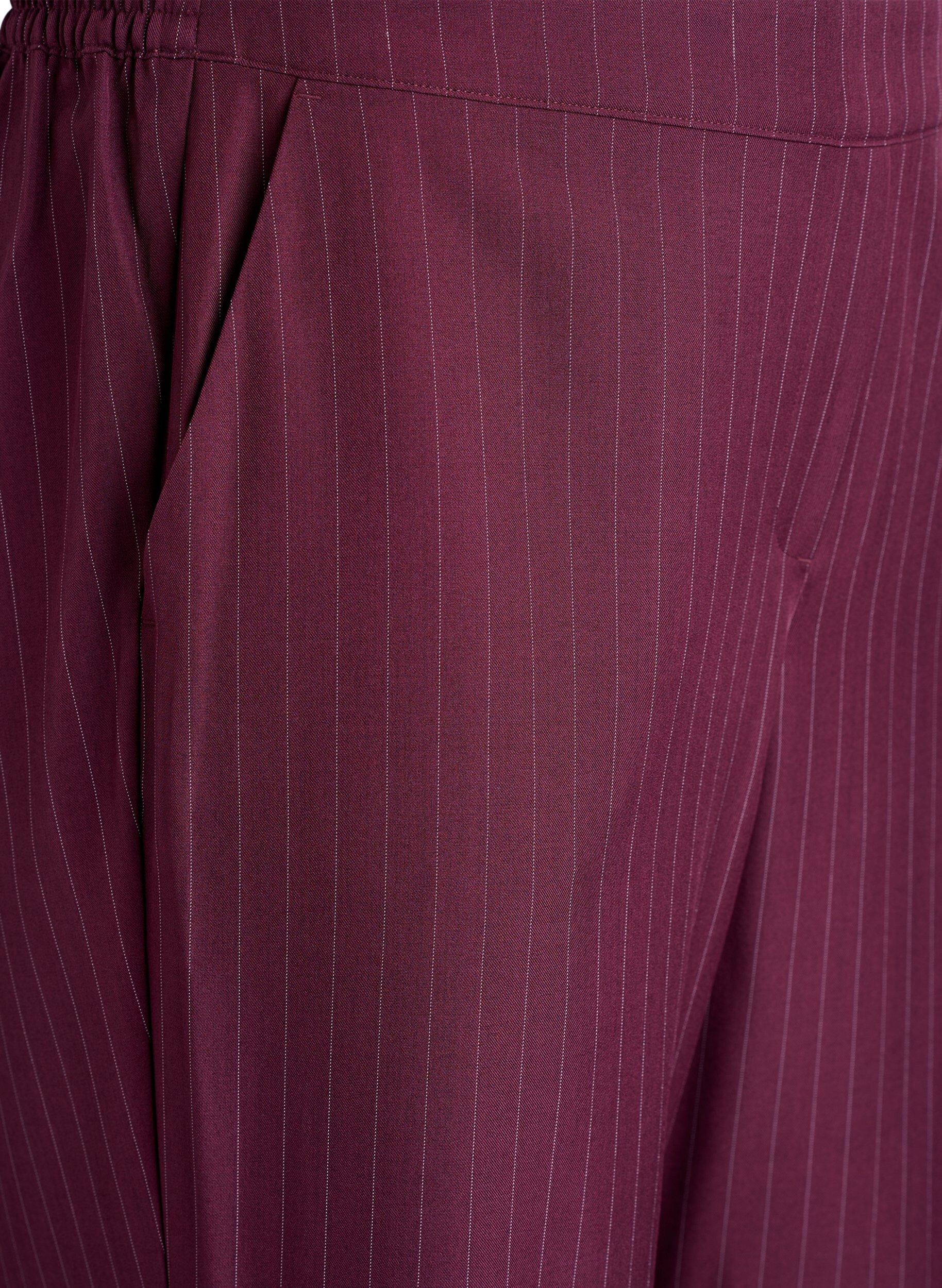 Zizzi FLASH - Pantalon ample avec poches, Bordeaux, Packshot image number 2