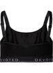 Haut soutien-gorge en coton avec bretelles r&eacute;glables, Noir, Packshot image number 1