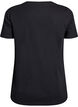 T-shirt de No&euml;l en coton bio, Noir, Packshot image number 1