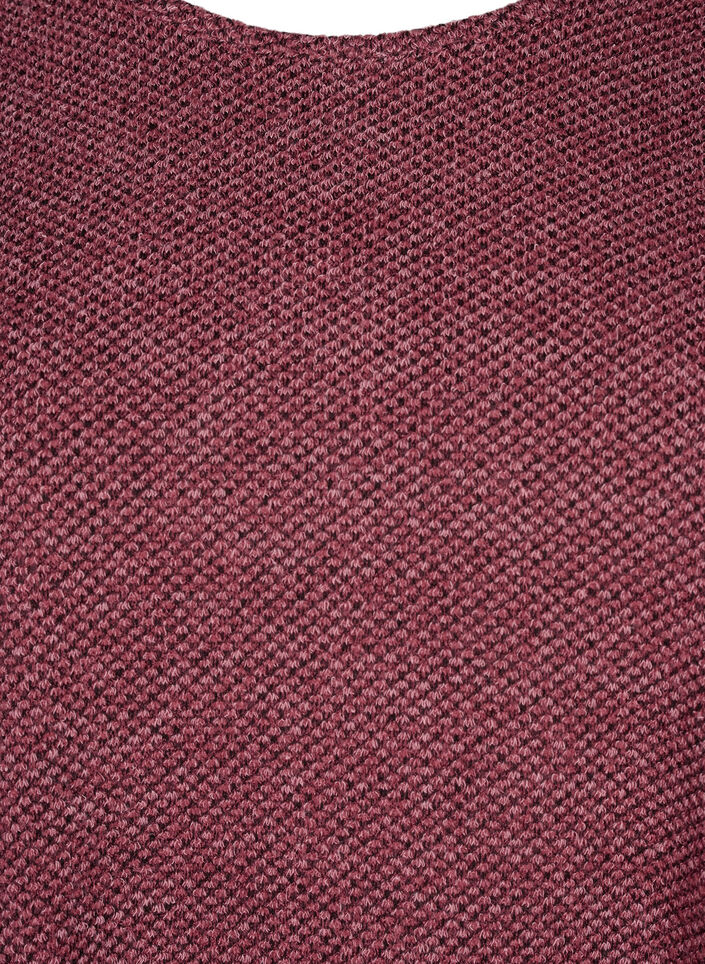 Chemisier en mélange avec col rond et manches longues, Dry Rose, Packshot image number 2