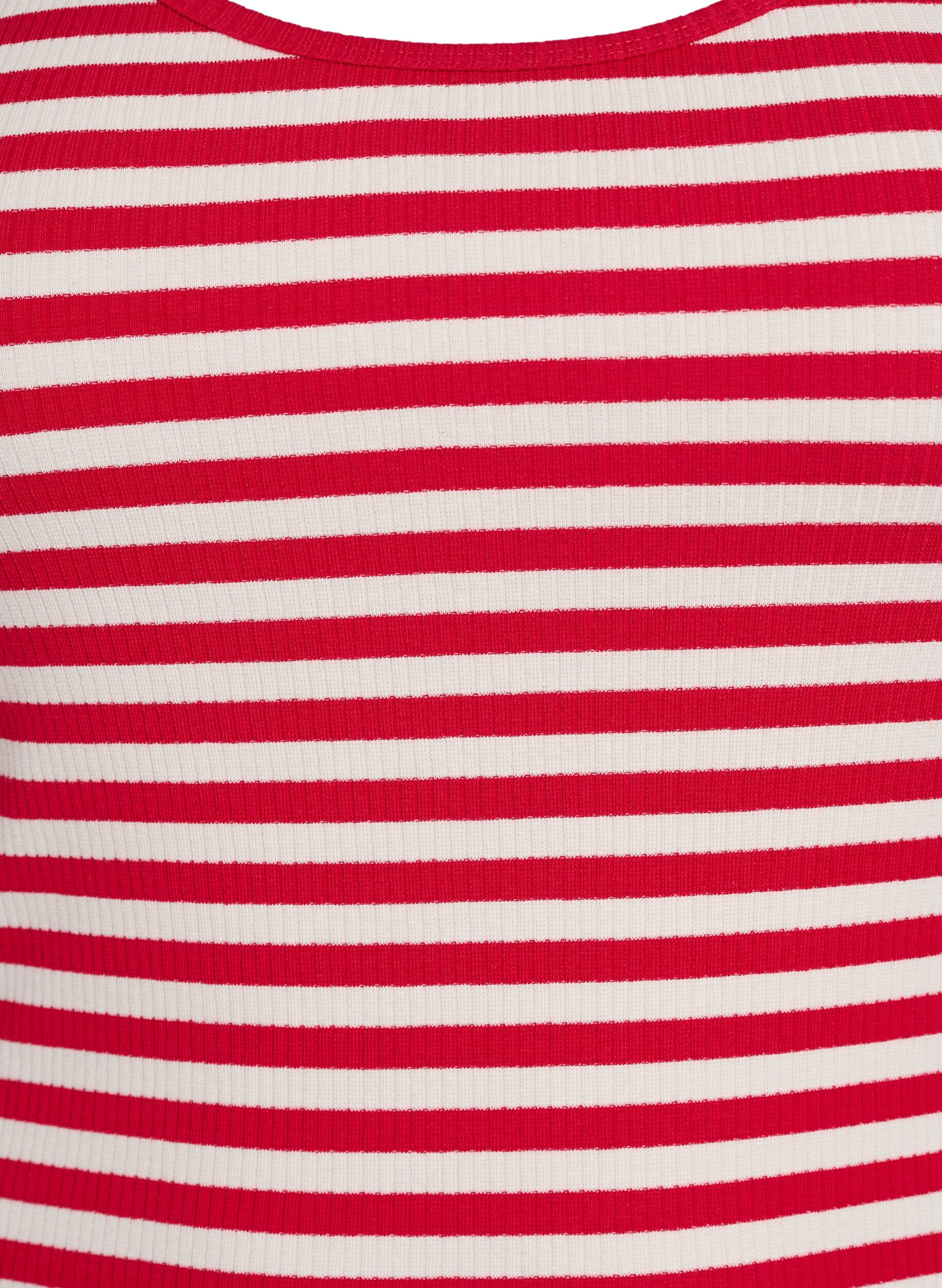 ZizziD&eacute;bardeur &agrave; rayures avec une structure c&ocirc;tel&eacute;e, Rouge, Packshot image number 2