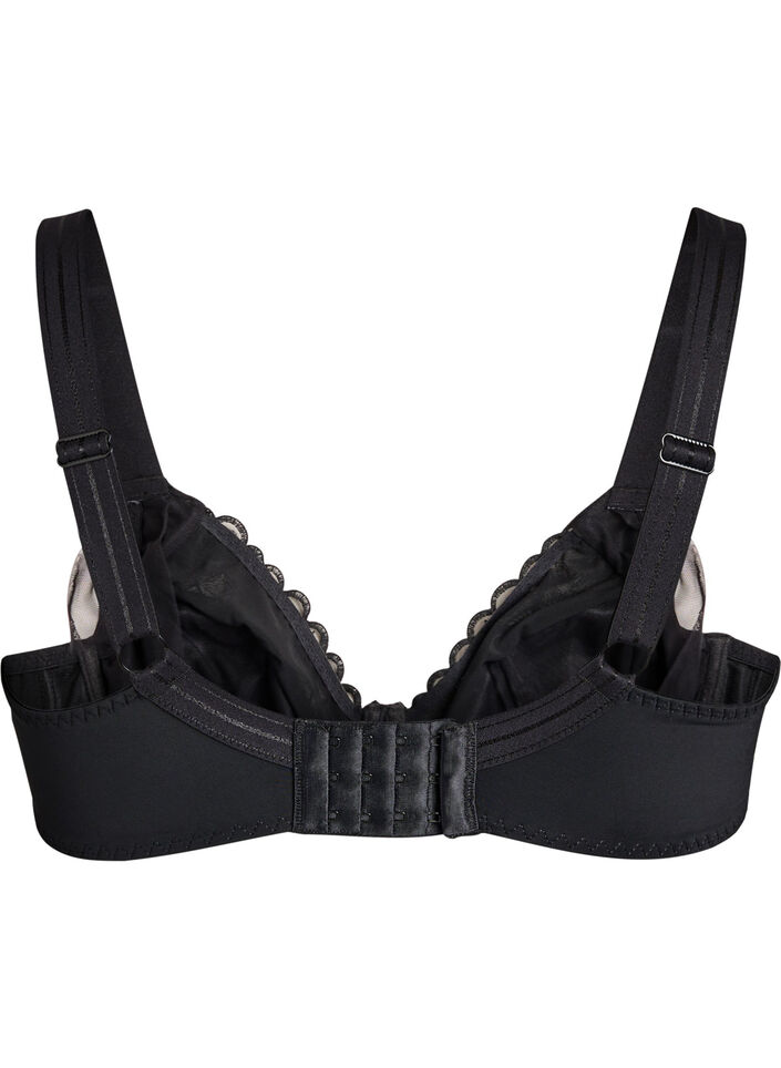 Soutien-gorge emboîtant grand maintien avec détails en dentelle, Noir, Packshot image number 1