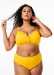 Bikini brésilien avec taille régulière, Jaune, Model image number 0
