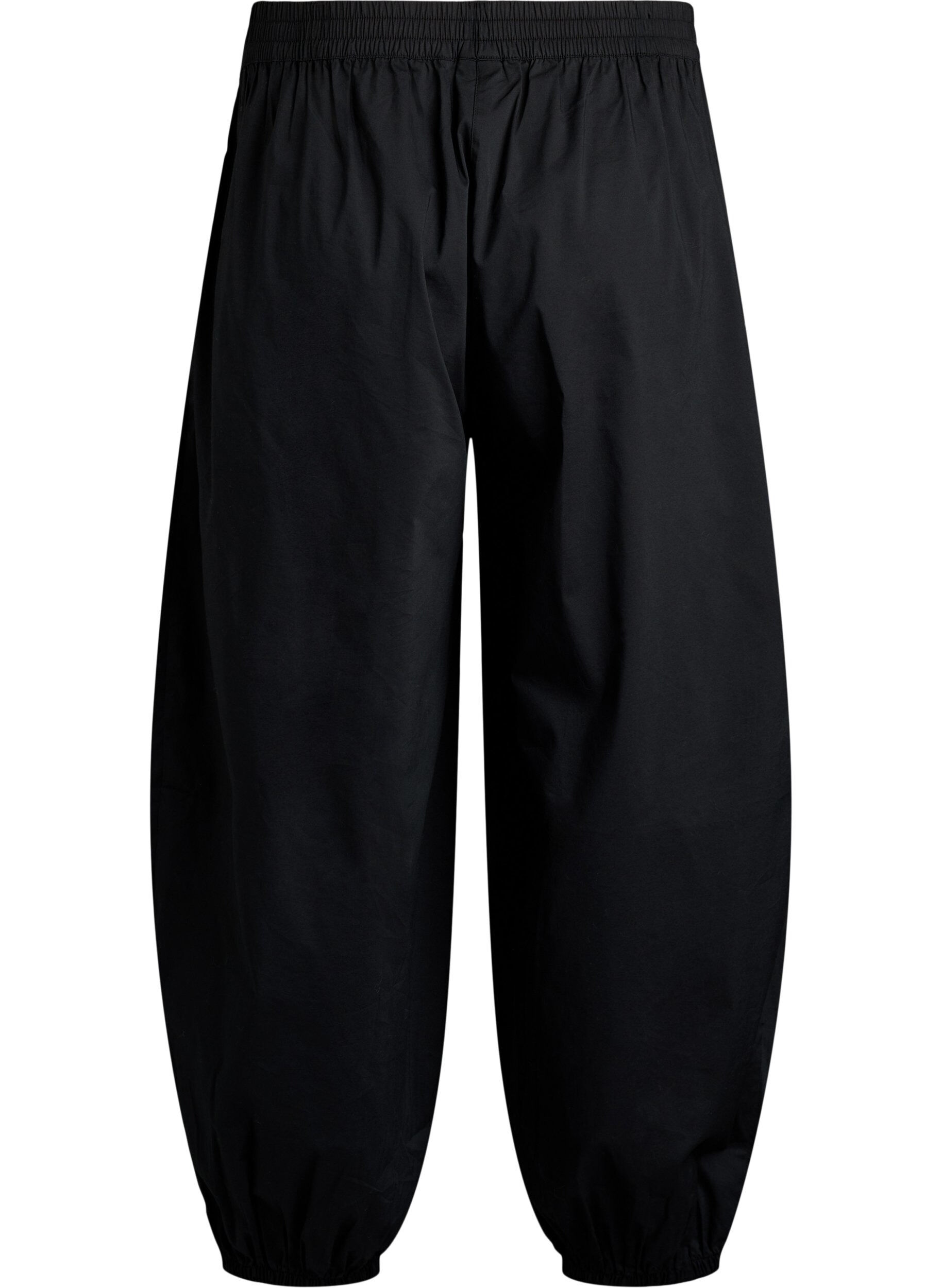 ZizziPantalon ballon avec poches et ceinture &eacute;lastique, Noir, Packshot image number 1