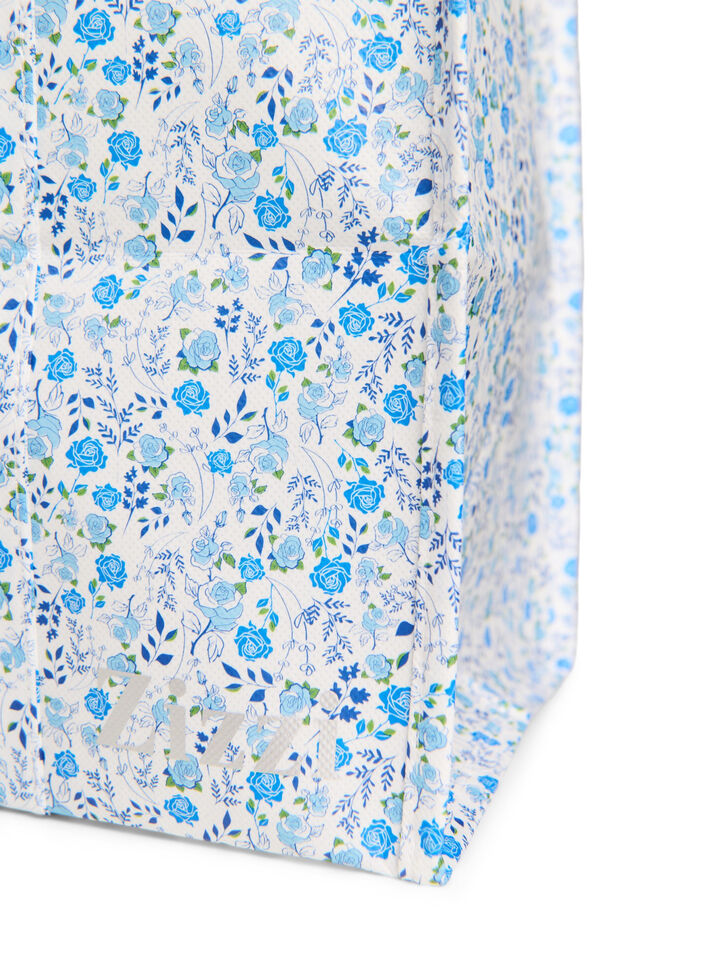 Sac de magasinage avec fermeture &eacute;clair, Bleu, Packshot image number 2