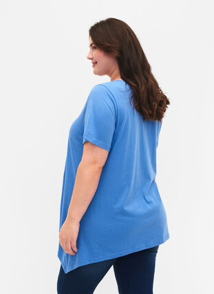 T-shirt en coton à manches courtes, Ultramarine HEAVENLY, Model image number 1