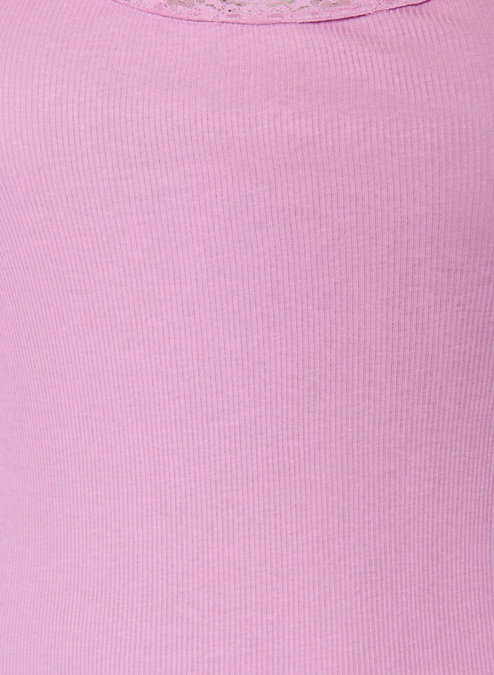 Haut &agrave; dentelle, Mauve, Packshot image number 2