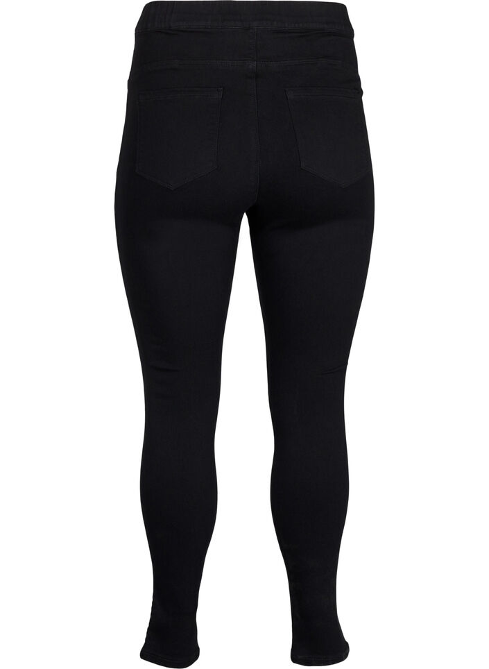 Jeggings &agrave; taille haute., Noir, Packshot image number 1