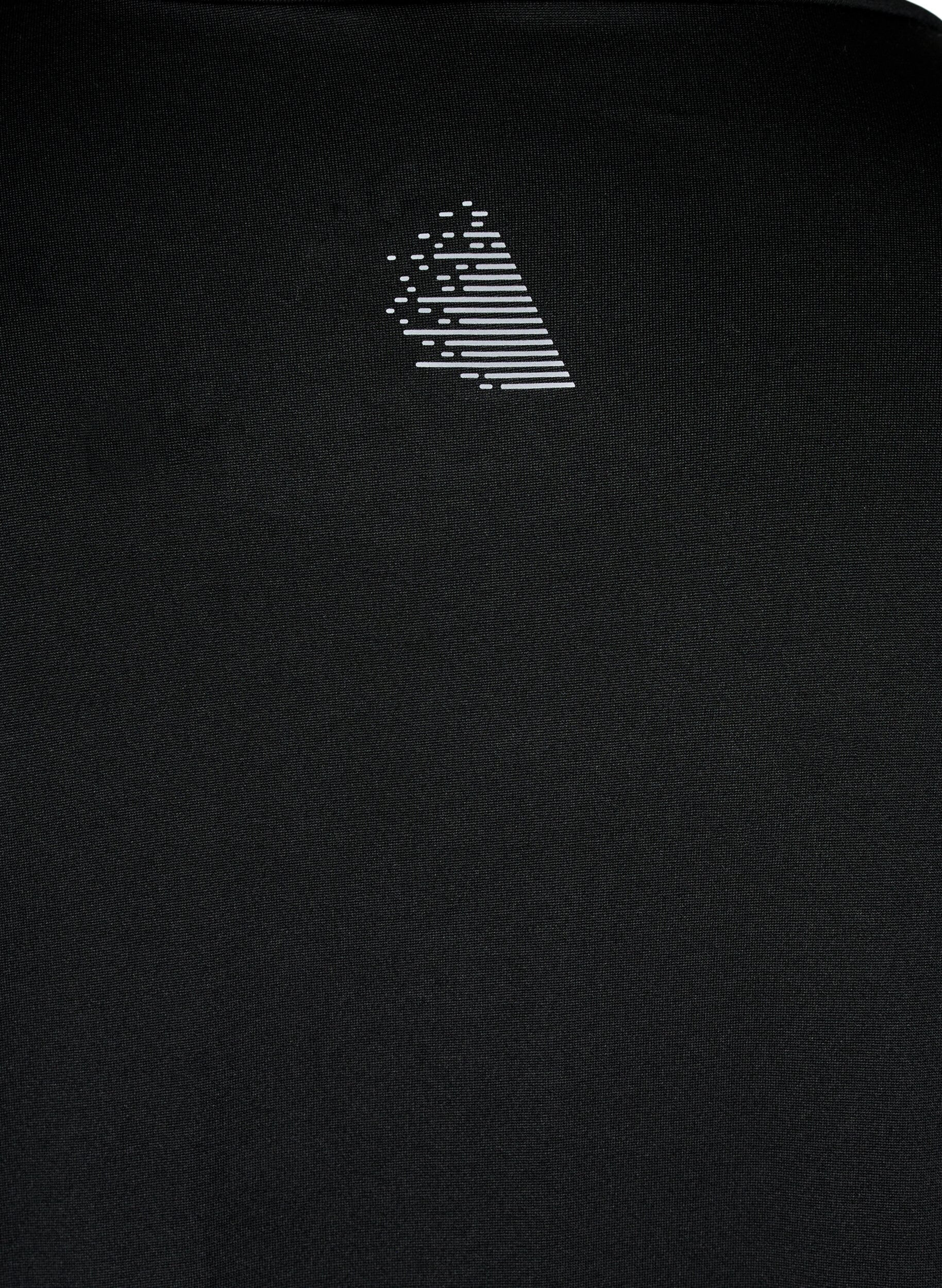 Zizzi Haut de sport &agrave; col montant, Black, Packshot image number 3