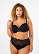 Soutien-gorge moulé avec des détails de strass, Black, Model image number 3