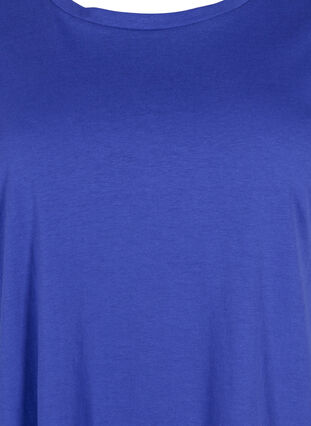 T-shirt à manches courtes en mélange de coton, Royal Blue, Packshot image number 2