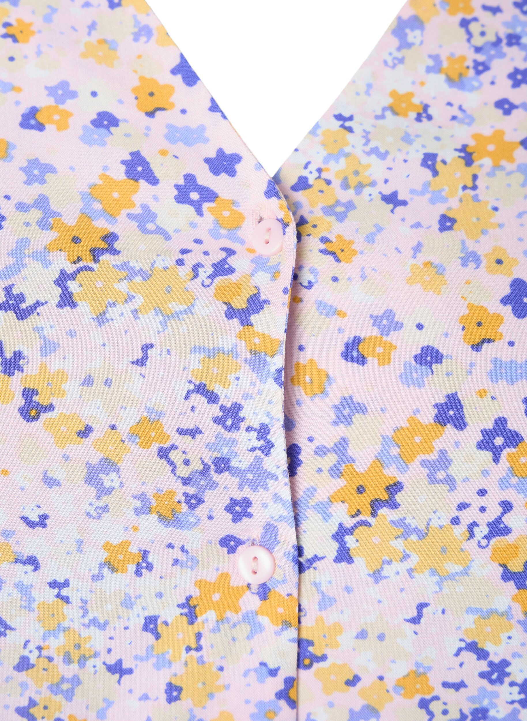 Zizzi Blouse imprim&eacute;e en viscose, Rose poudr&eacute;e, Packshot image number 2